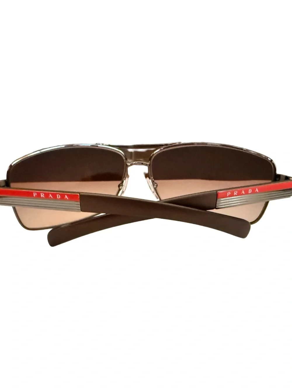 Prada Linea Rossa brown SPS 54I 5AV-6S1 Sunglasses NIB Italy Authentic Luxottica